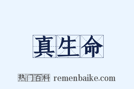 真生命是什么意思的图片